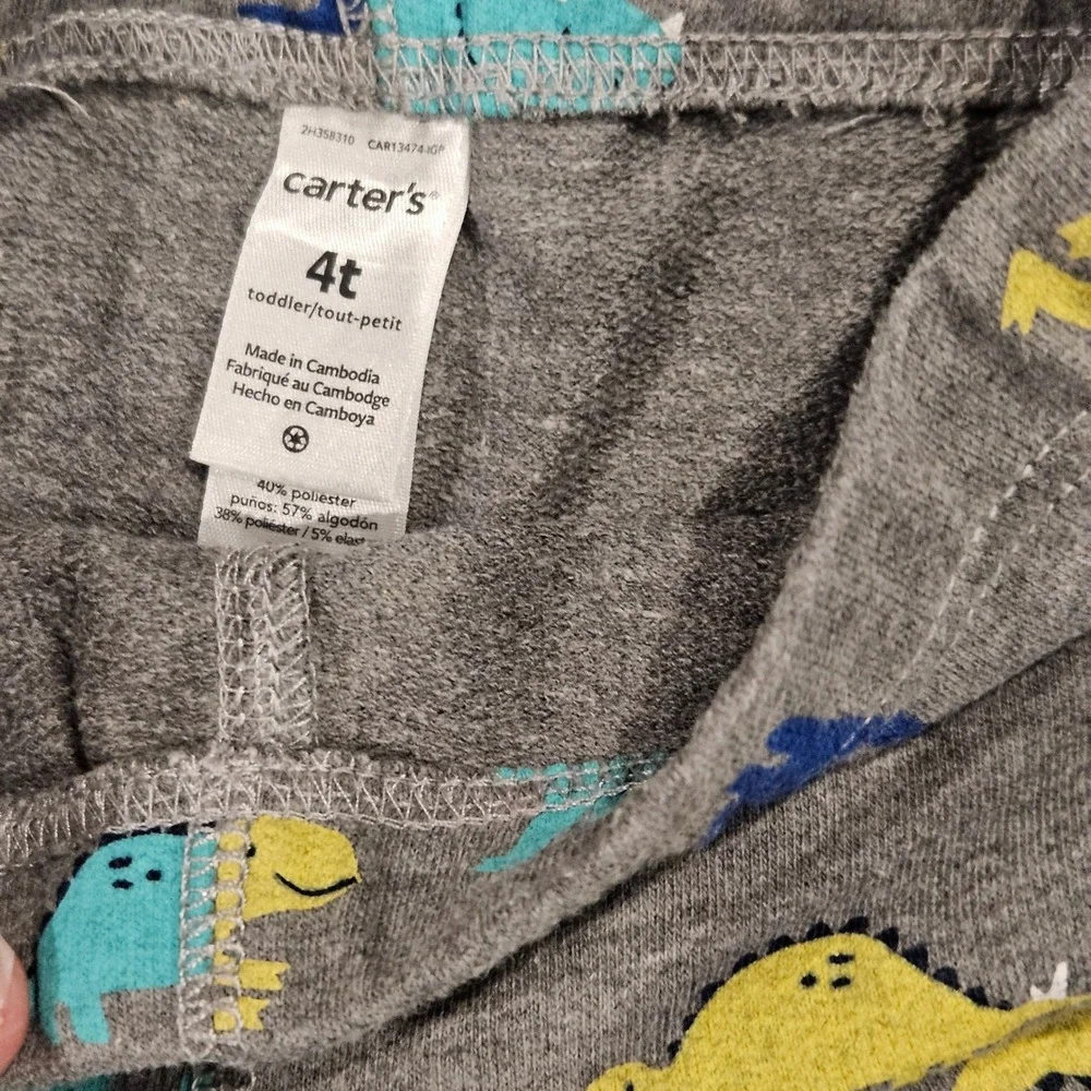 HTF Best Brother Dinosaur Hoodie‎ and Pants Set Carters Toddler Boys Size 4T